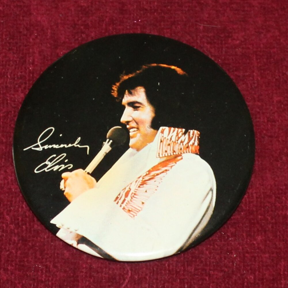 Vintage Elvis Presley Concert Button